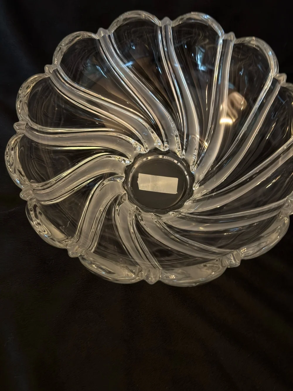 Mikasa Peppermint Frost Swirl Crystal Bowl - Home Accents
